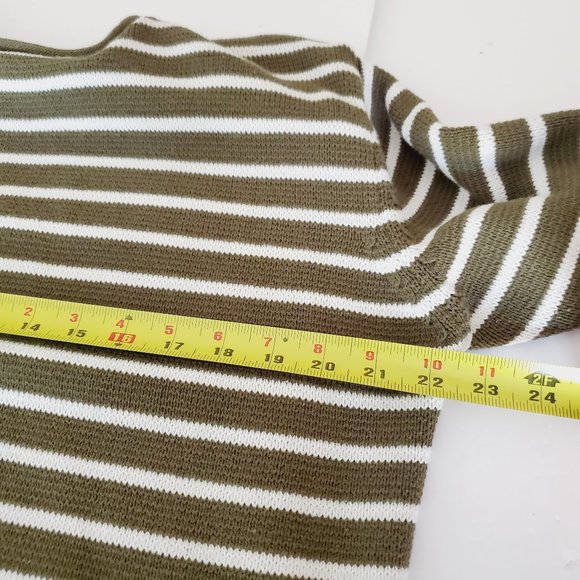 NORDSTROM HEDGE Striped Oversized Cotton Sweater - Picture 8 of 9